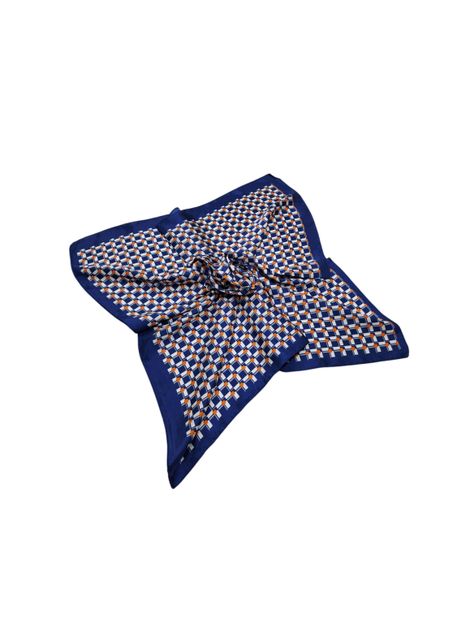Pañuelo Satinado Mujer Diseño Geométrico 60 x 60 cms-0