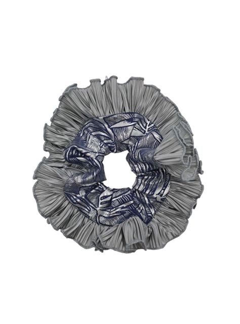 Scrunchie XL Rumbas Bambas Color Plateado 20 cm-0