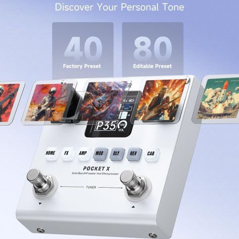 Pedal multiefecto para guitarra o bajo Donner Pocket X. Made In Mexico. -2