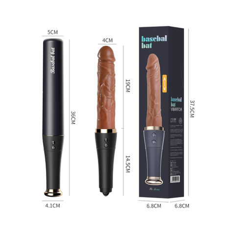 Consolador Realista Con Lengüeta Baseball Bat-4