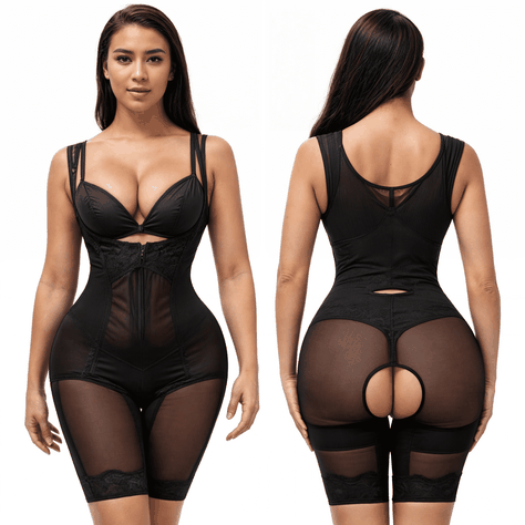 Faja Modeladora Y Reductor Levanta Glúteos Con Encaje-1