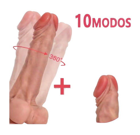 Rotating Dildo Realista Vibrador Rotativo Control -4