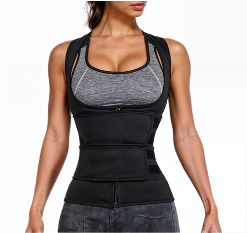 Faja De Neopreno Entrenador De Cintura Tipo Corsé -2