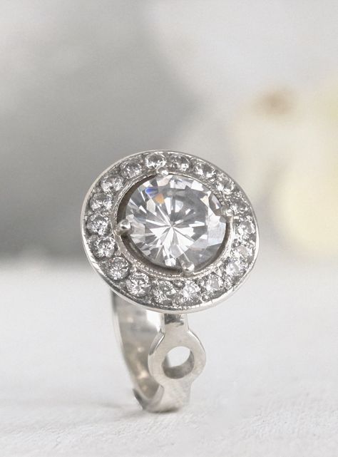 Solitario Plata Halo Circones-1