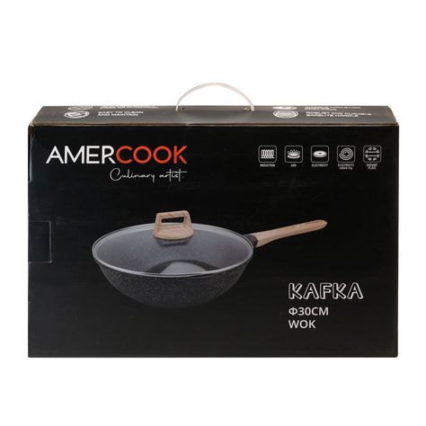 Wok de Aluminio Forjado 30 cm Kafka-2
