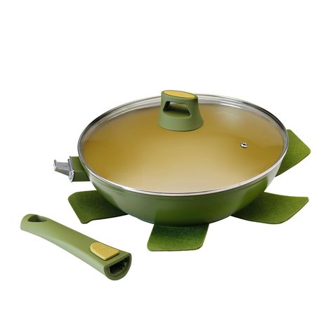 Wok de Aluminio Fundido 28 cm Olive-1