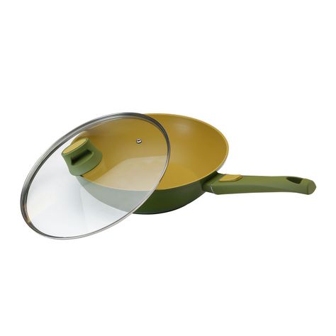 Wok de Aluminio Fundido 28 cm Olive-0