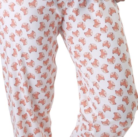Pijama Mujer Fox Estampado Gamuza-2