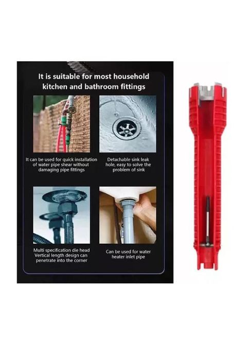 Llave Para Apretar El Tubo Del Fregadero, Cambiar Los Grifos-3