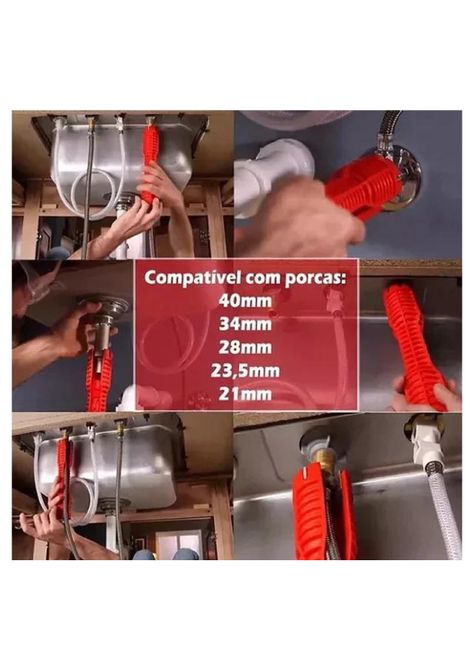 Llave Para Apretar El Tubo Del Fregadero, Cambiar Los Grifos-4