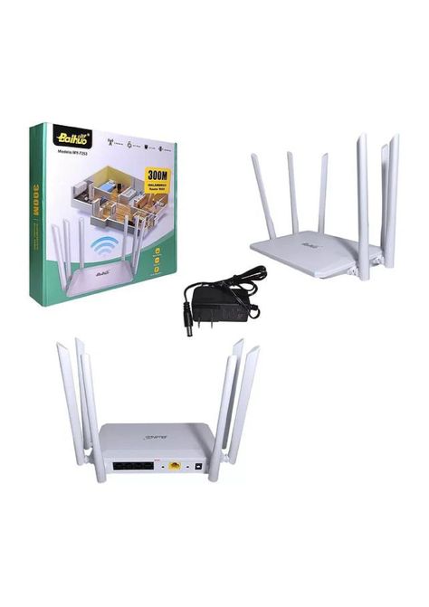 Router Wan Repetidor Inalámbrico 300mbps 6 Antenas My-7253-0