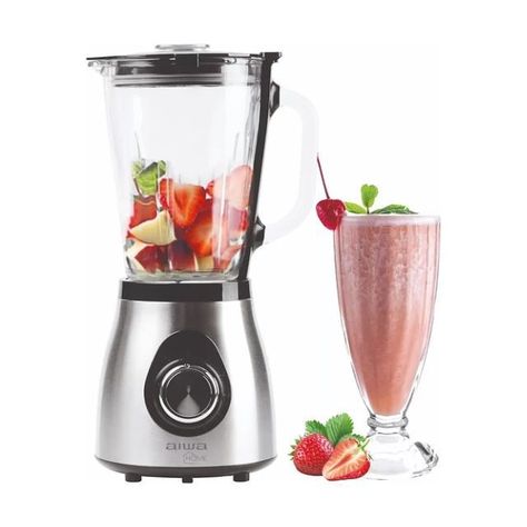 Licuadora De Pie Aiwa Acero Inoxidable 1.5l Pica Hielo 500w Color Gris-0