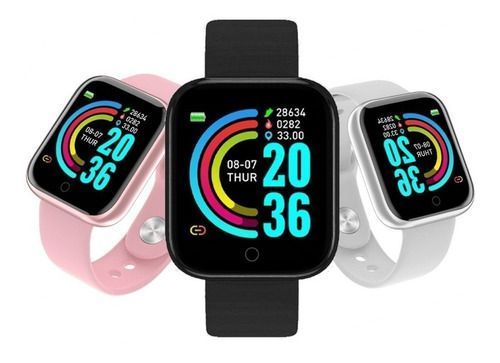 Smartwatch Smart Bracelet D20 Notificaciones Para Samsung y Iphone Negro-2