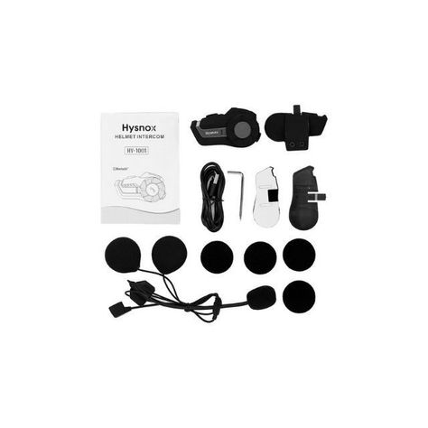 Intercomunicador Para Casco De Moto Hysnox Hy-1001 800 Mts-4