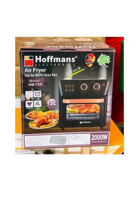 Freidora De Aire Horno Multifunción Hoffmans ﻿HM-750 12L 2000W-5