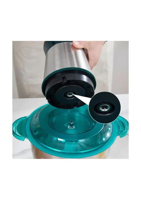 Procesador De Alimentos Hoffmans 2L De Acero Inoxidable y Bowl De Vidrio-1