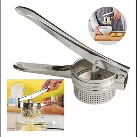 Prensador Aplastador Patatas Frutas Verduras Manual De Acero-1