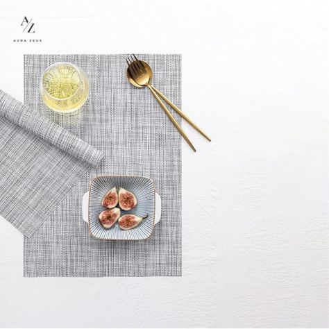Set De 4 Individuales Para Mesa Mantel Impermeables Liso-6