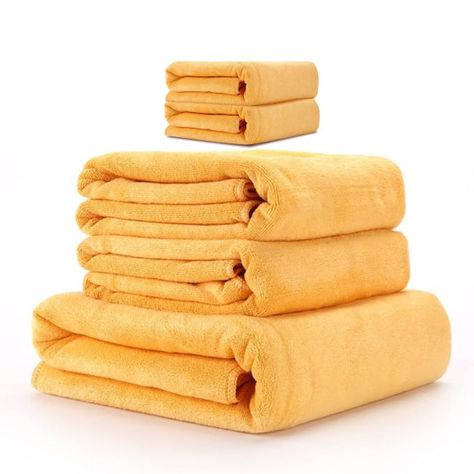 Juego De 6 Toallas De Baño Microfibra De Mano Playa Az-0