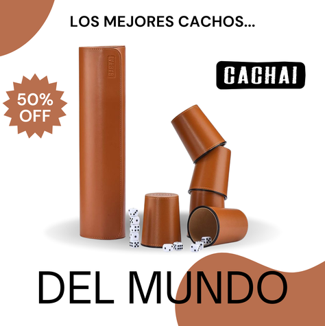 Cachos Juegos De Mesa 5 Cachos Cuero Pu Dados Cachai-3