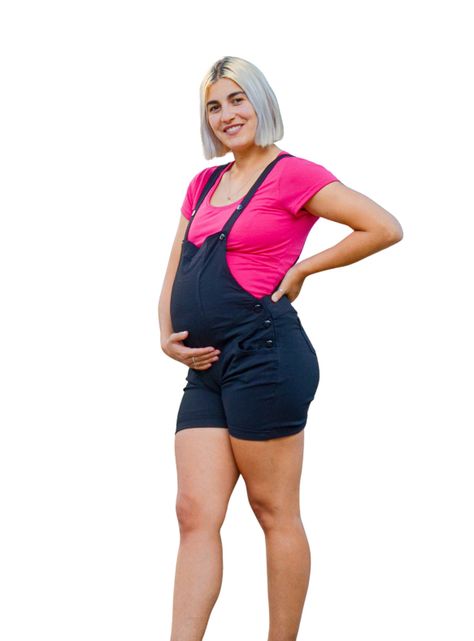 Jardinera Maternal Negra Short-1