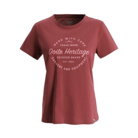 Polera Manga Corta Core Mujer Burdeo Doite-0