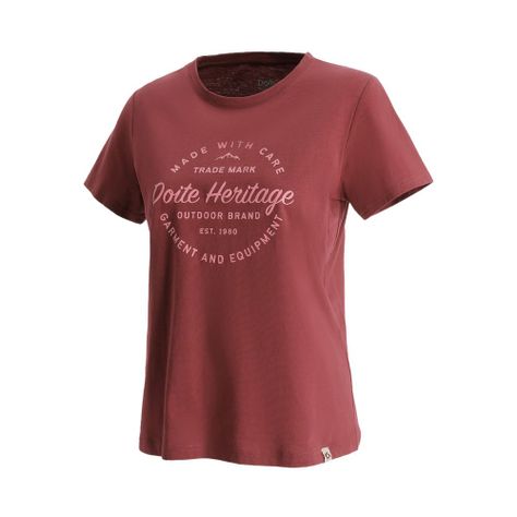 Polera Manga Corta Core Mujer Burdeo Doite-1