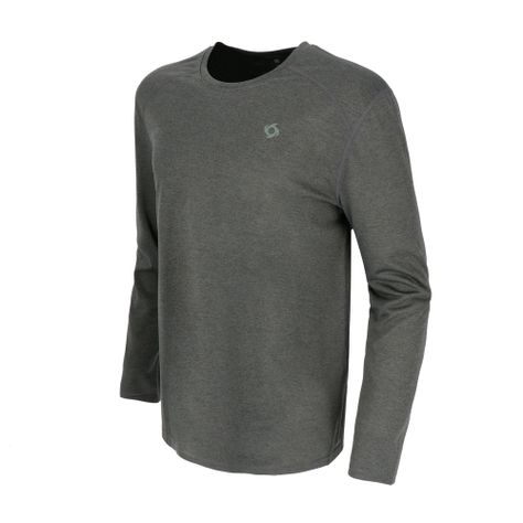 Polera Manga Larga Deportiva Lava Hombre Gris Oscuro Doite-1
