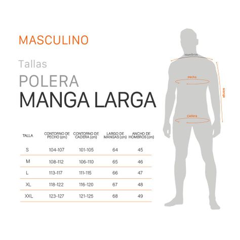 Polera Manga Larga Deportiva Lava Hombre Gris Oscuro Doite-4