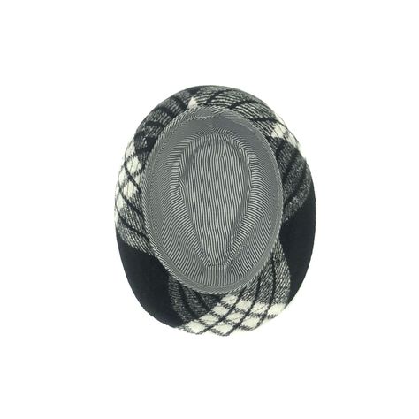 Sombrero Inglés Fantasía Negro Blanco  Talla M-2