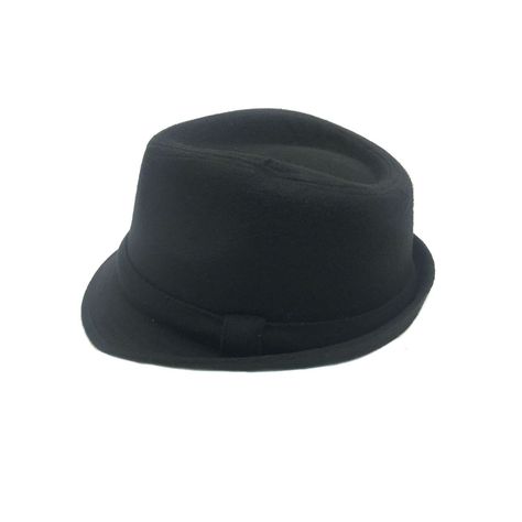 Sombrero Inglés Liso Negro Inv Talla M-1
