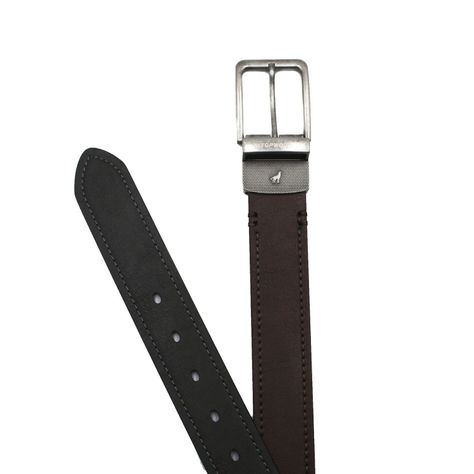 Cinturón Reversible Café/Gris 4,0 cm V7 Talla 130-1