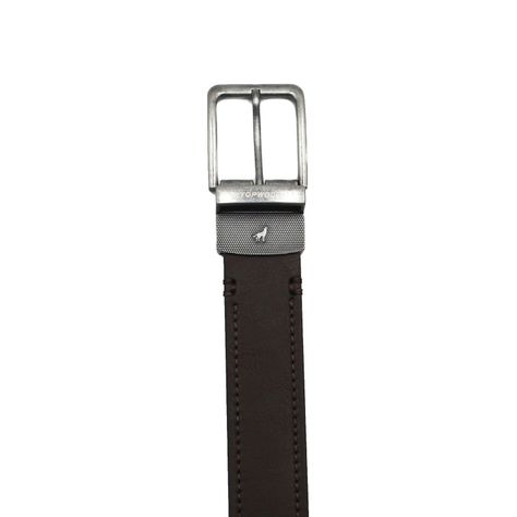 Cinturón Reversible Café/Gris 4,0 cm V7 Talla 110-2