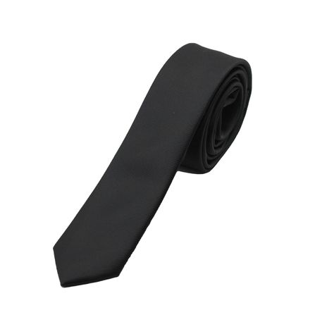 Corbata Microfibra Lisa Sarga 5cm Alaniz Negra-0