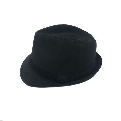 Sombrero Inglés Corduroy Negro Talla S-1