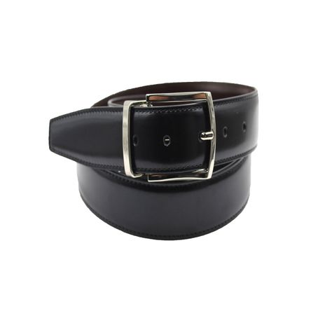 Cinturón Reversible Negro/Café 3,5 cm V9 Talla 130-0