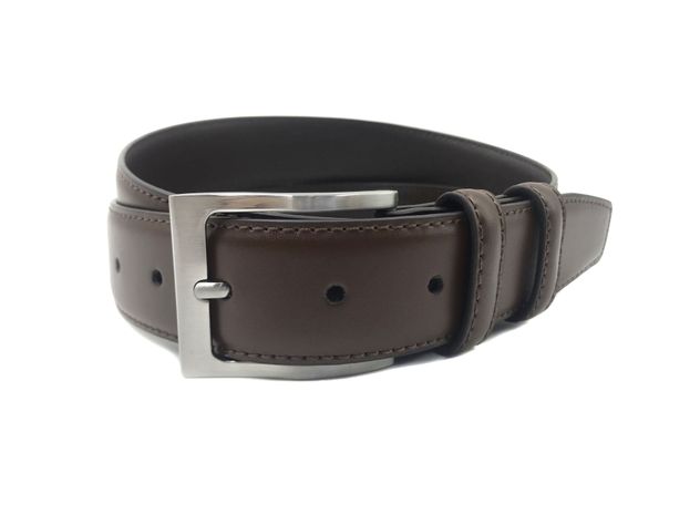 Cinturón Cuero Café 3,5 cm V5 Talla 110-0