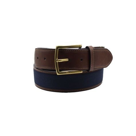 Cinturón Canvas Azul 3,5 cm V11 Talla 85-0