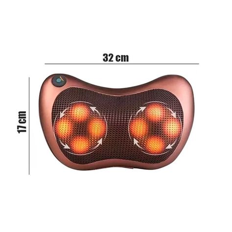 Masajeador Eléctrico Almohada Cojín Lumbar Cuello Piernas-2