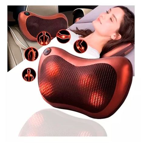 Masajeador Eléctrico Almohada Cojín Lumbar Cuello Piernas-3