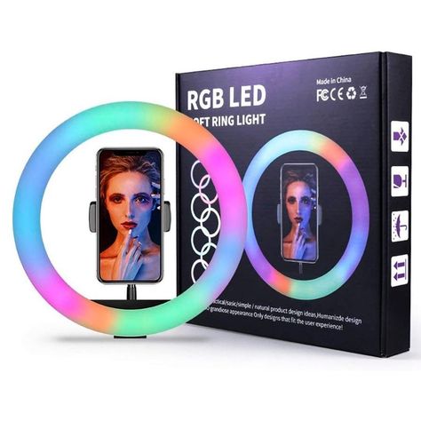 Aro De Luz RGB LED Iluminación Para Fotografía Y Vlogging-0