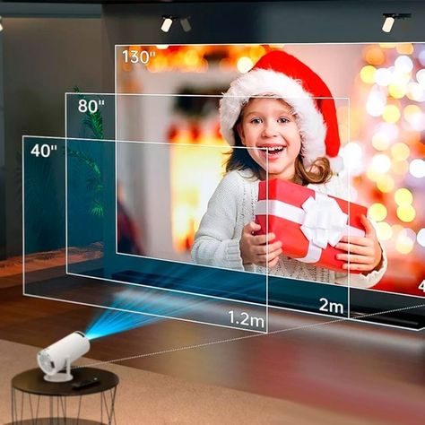 Proyector Multimedia LED Source 4K Ultra HD Portátil Cine En Casa-4