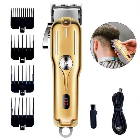 Máquina Profesional Para Cortar Cabello Con Diseño Elegante-1