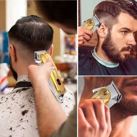 Máquina Profesional Para Cortar Cabello Con Diseño Elegante-3