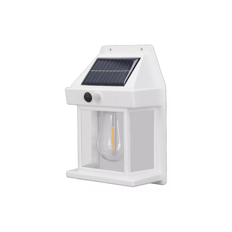 Lampara aplique de pared solar pare exterior iluminacion LED -0