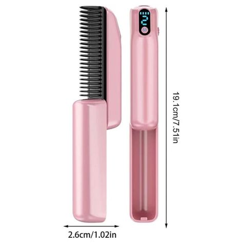 Peine Alisador De Cabello Calentamiento Rápido Pantalla Led-3
