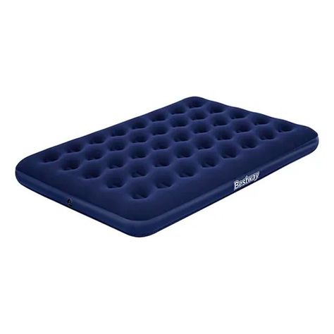 Cama Colchón Inflable Matrimonial Color Azul-0