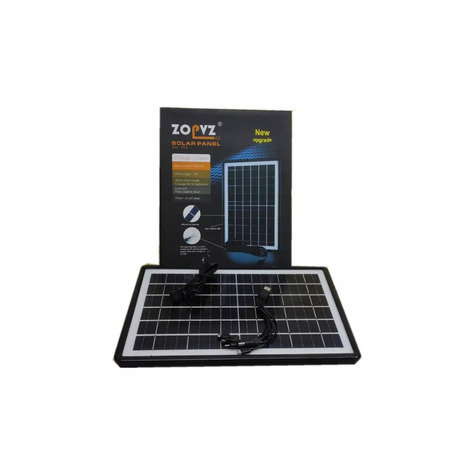 Cargador Panel Solar Multipropósito 16a 5v-8w Negro 5v-3
