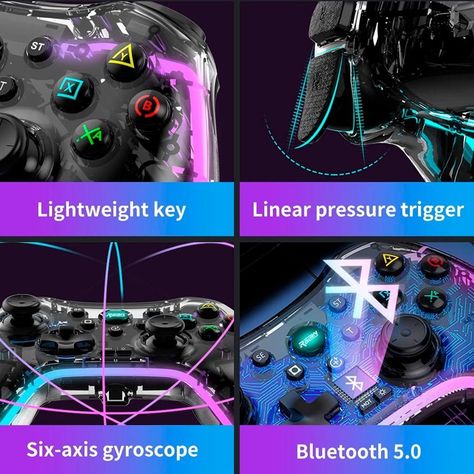 Control Inalámbrico Para PC PS3 PS4 iOS N-S Android y Steam-4