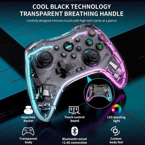 Control Inalámbrico Para PC PS3 PS4 iOS N-S Android y Steam-5